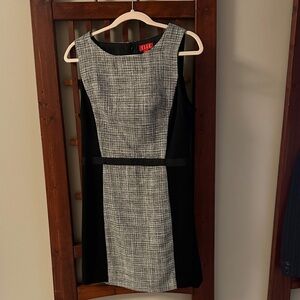 Elle Two-Tone Black and Gray Mini Dress